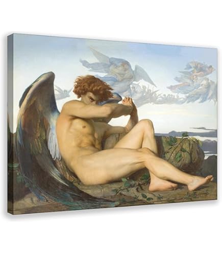 Amazon.com: Fallen Angel Canvas Painting by Alexander Cabanel